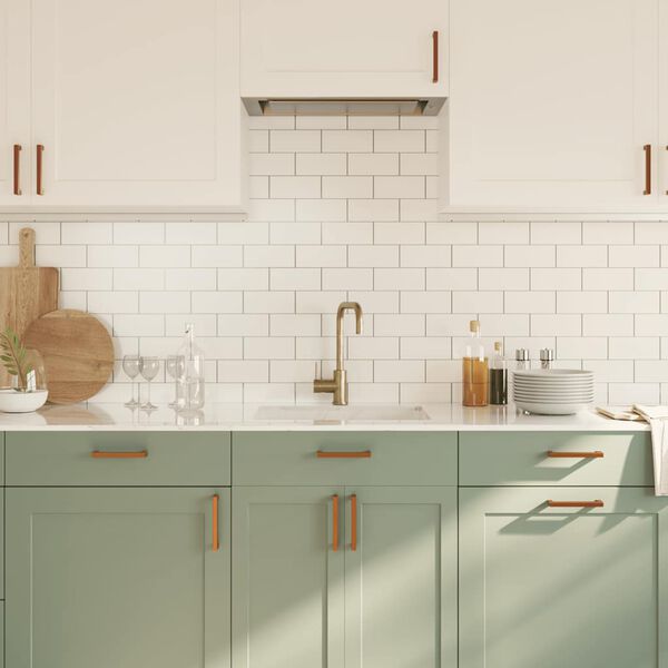 vidaXL Cabinet Handle Set of 10 Bronze Stainless Steel Durable