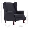 vidaXL Armchairs Dark gray Polyester, Wooden frame Medium