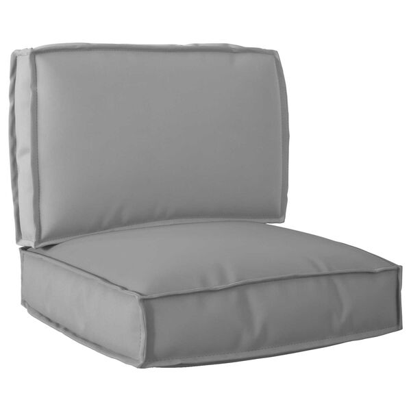 vidaXL Pallet Cushion Set 2 pcs Gray Oxford Fabric