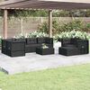 vidaXL Garden Lounge Set Black