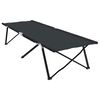 vidaXL Folding Camping Bed Folding Black 81.10 x 29.92 x 29.13 in