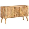 vidaXL Sideboard Bleached White with Natural Mango Wood Grain