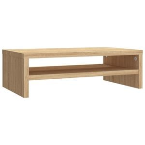vidaXL Monitor Stand Sonoma oak Engineered wood Perfect for desktop use