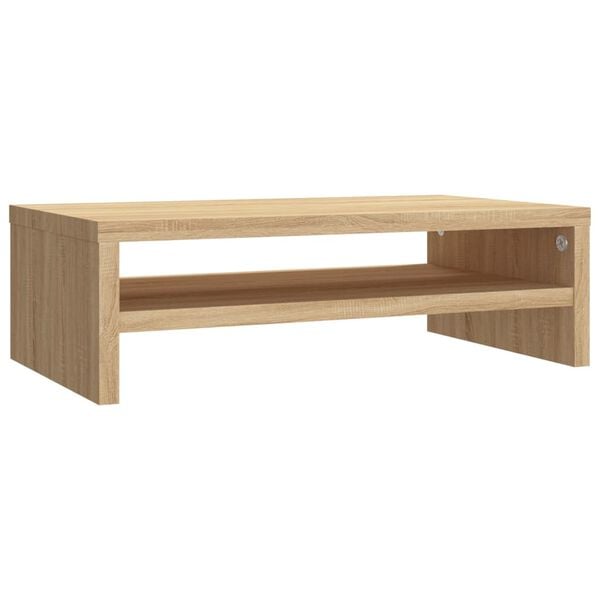 vidaXL Monitor Stand Sonoma oak Engineered wood Perfect for desktop use