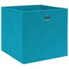 vidaXL Storage Box Set of 4 Baby Blue Non-woven fabric (100% polyester)