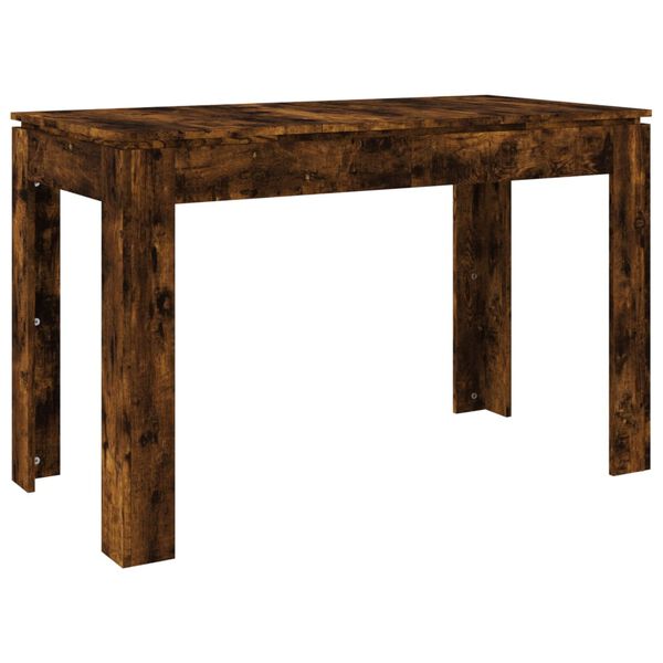 vidaXL Dining Table Smoked oak Engineered wood Medium Dining Table