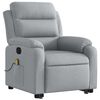 vidaXL Stand Up Massage Recliner Chair Light grey
