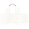 vidaXL Wheelie Bin Storage Extension White Solid Wood Pine