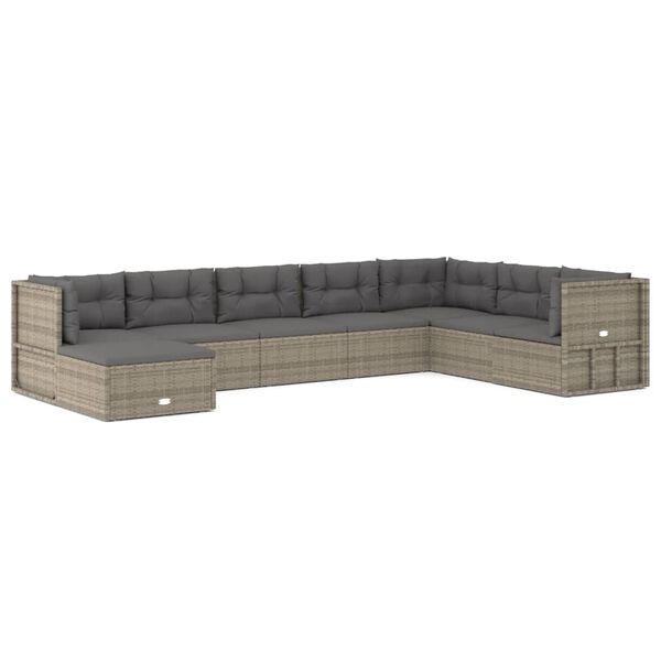 vidaXL Garden Lounge Set Grey