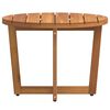vidaXL Patio Side Table Round &Oslash;21.7x15.7" Solid Wood Acacia