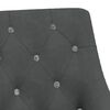 vidaXL Swivel Dining Chairs 4 pcs Dark Gray Velvet