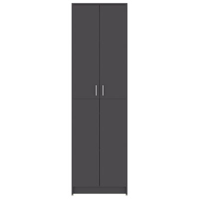 vidaXL Hallway Wardrobe Gray 21.7"x9.8"x74.4" Engineered Wood