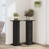 vidaXL Plant Stands 2 pcs Black 11.8x11.8x31.5" Engineered Wood