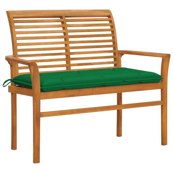 vidaXL Garden Bench Natural Fine sanded teak hardwood Medium Durable
