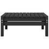 vidaXL Garden Lounge Set Black Solid pinewood Standard Modular