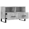 vidaXL TV Cabinet Concrete Grey Engineered Wood Medium TV Cabinet