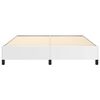 vidaXL Bed Frame White Faux leather, plywood, engineered wood Queen