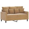 vidaXL Sofa Set Brown Velvet, metal, textilene, plywood 2-seater Modern