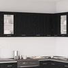 vidaXL Hanging Cabinet Riga Black oak 31.50 x 12.20 x 23.62 in