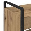 vidaXL Kitchen Trolley Artisan Oak 27.56 x 11.81 x 32.28 in