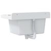 vidaXL Sink Washbasin for Wall Mounting White 19.7x13.8x9.4" Resin