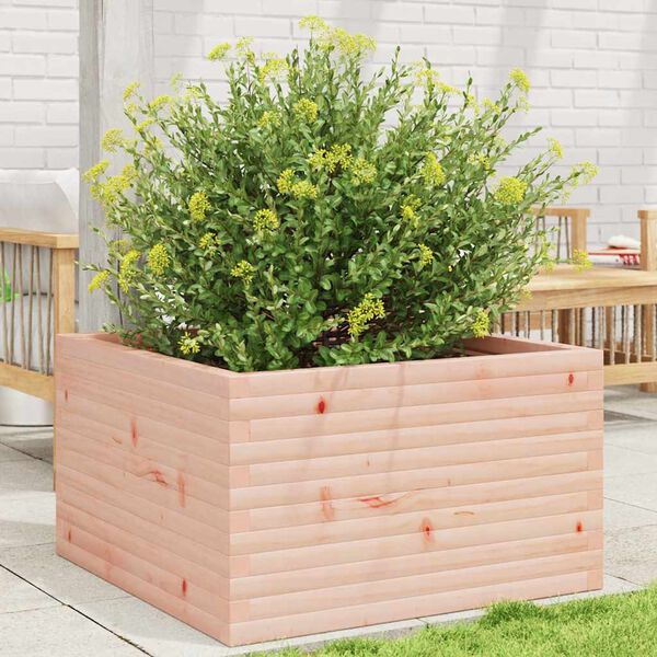 vidaXL Garden Planter Natural wood Solid Douglas wood Medium