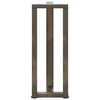 vidaXL Console Table Legs T-Shaped&nbsp;2 pcs Natural Steel 15.0 x 9.8 x (28.3-28.7) " Steel