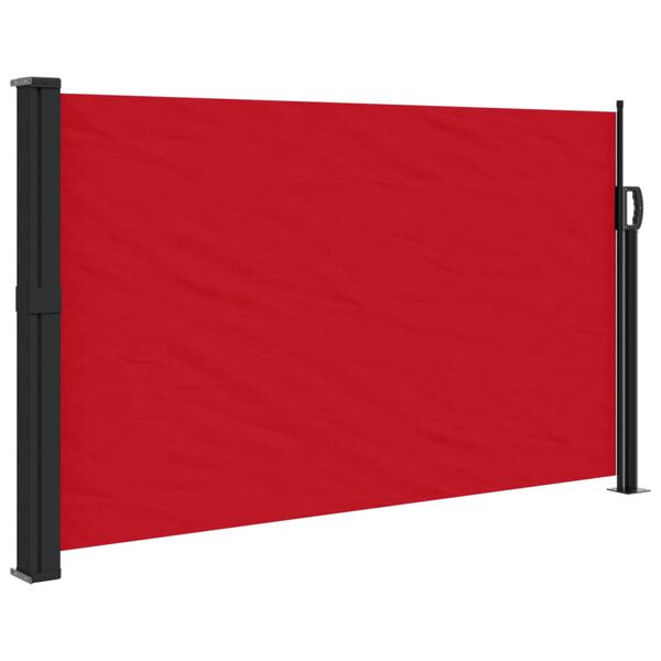 vidaXL Retractable Side Awning Red