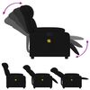 vidaXL Massage Recliner Chair Black