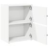 vidaXL Bookcase White Engineered Wood Small Bookcase Rectangular