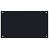 vidaXL Kitchen Backsplashes 2 pcs Black 27.6"x19.7" Tempered Glass