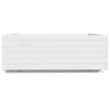 vidaXL Garden Planter White Solid Pine Wood Large Decorative Inlays