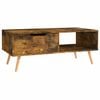 vidaXL Coffee Table Smoked oak Engineered wood Medium Coffee Table