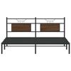vidaXL Bed Frame Smoked oak Engineered wood and steel Double Bed Frame