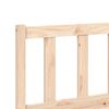 vidaXL Bed Frame Natural 59.84 x 79.92 in Solid Pine Wood