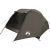 vidaXL Fishing Tent 5-Person Brown Waterproof