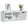 vidaXL TV Cabinet White Engineered Wood TV Cabinet Rectangular