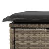 vidaXL Garden Sofa Set Grey, Dark Grey, Brown