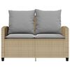 vidaXL Garden Sofa Beige