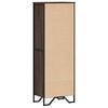 vidaXL Bookcase Brown oak Engineered wood, metal Bookcase Rectangular