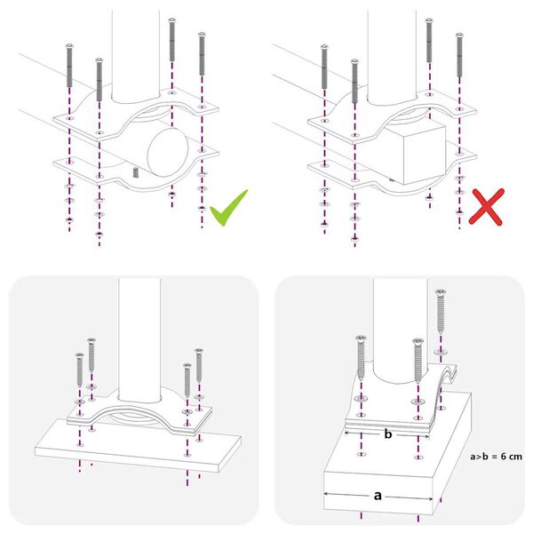 vidaXL Side Awning Black Screen + Grey Stand Polyester, Powder-Coated Iron