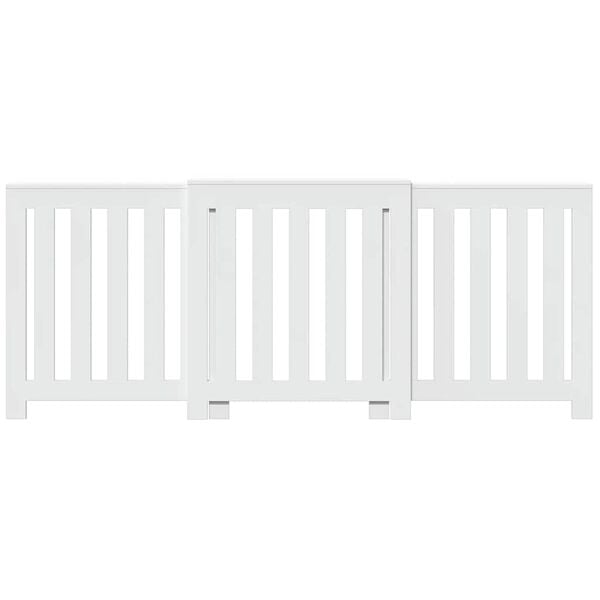 vidaXL Radiator Cover White 80.7x8.5x32.9" Engineered Wood