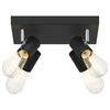 vidaXL Ceiling Spotlight Black 10.43 x 10.24 x 4.53 in Metal