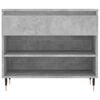 vidaXL Shoe Cabinet Concrete Grey Engineered wood, Metal Medium