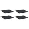 vidaXL Chair Cushion Set of 4 Black Oxford fabric 15.7 x 15.7 in