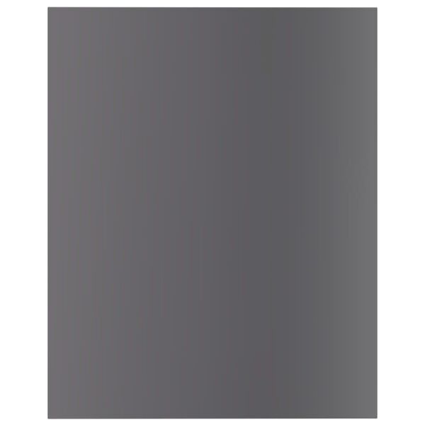 vidaXL Shelf Set of 8 High gloss grey Engineered wood Simplistic Shelf