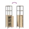 vidaXL Bathroom Furniture Set 3 pcs Sonoma Oak Engineered Wood