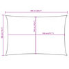 vidaXL Sunshade Sail Oxford Fabric Rectangular 9.8x19.7' Cream