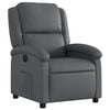 vidaXL Electric Recliner Chair Gray Faux leather, wood, metal Standard