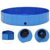 vidaXL Dog Swimming Pool Blue PVC Large Foldable Dog Swimming Pool
